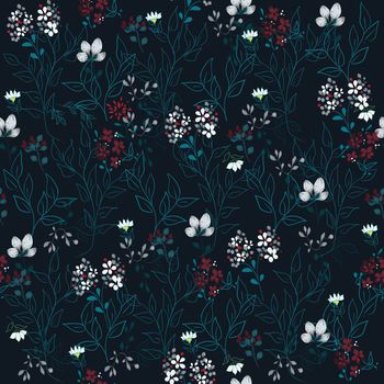 1097129-黑底白花