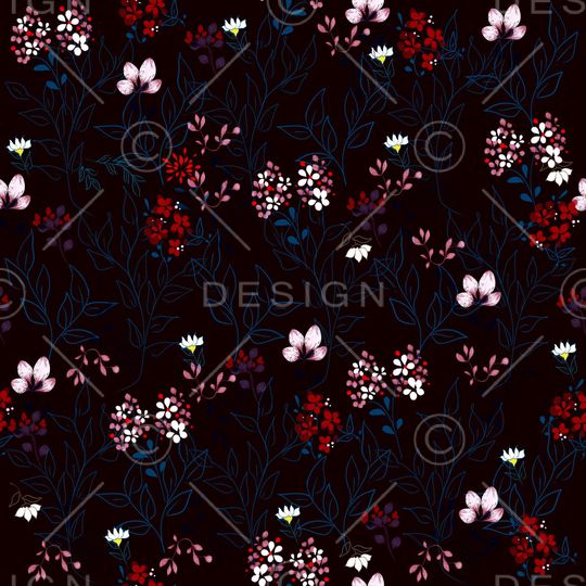 小碎花印花华亿平台图片