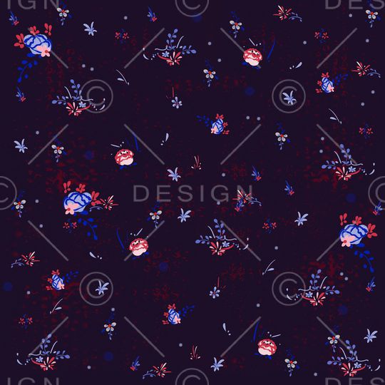 小碎花印花华亿平台图片