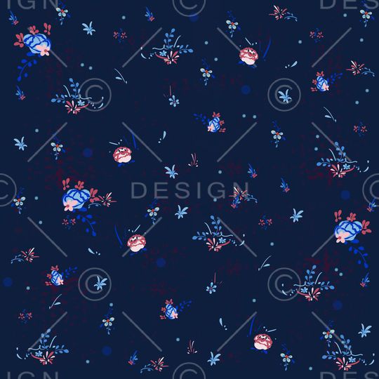 小碎花印花华亿平台图片