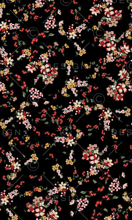 小碎花印花华亿平台图片