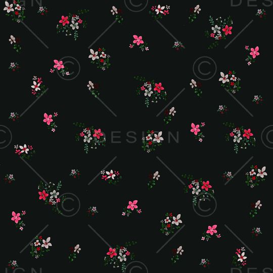 小碎花印花华亿平台图片