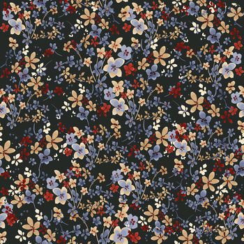 1097466-黑底黄花