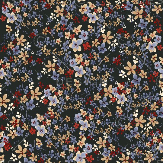 小碎花印花华亿平台图片