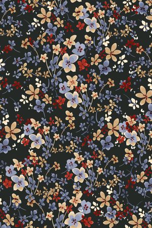 小碎花印花华亿平台图片