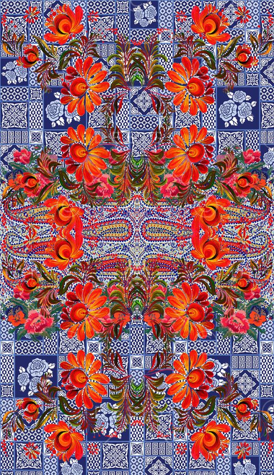 波西米亚印花华亿平台图片