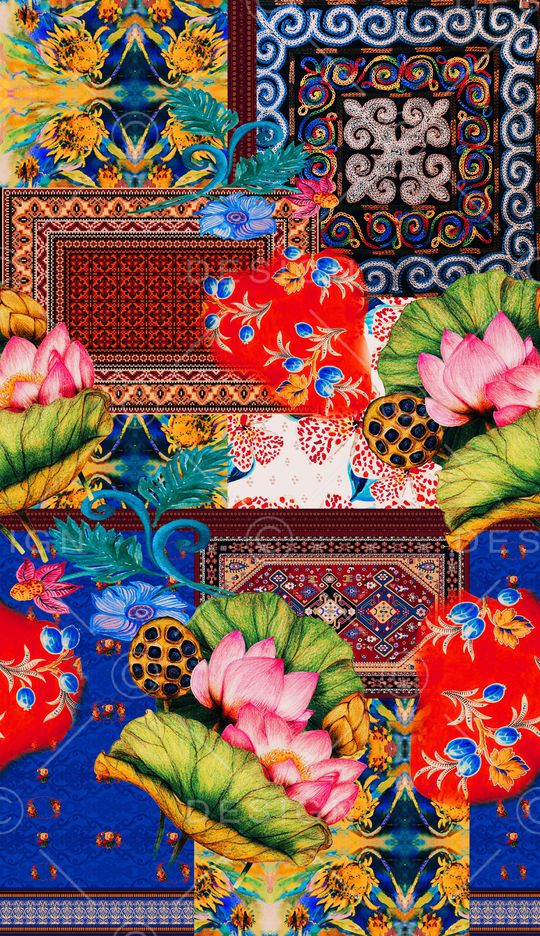 波西米亚印花华亿平台图片