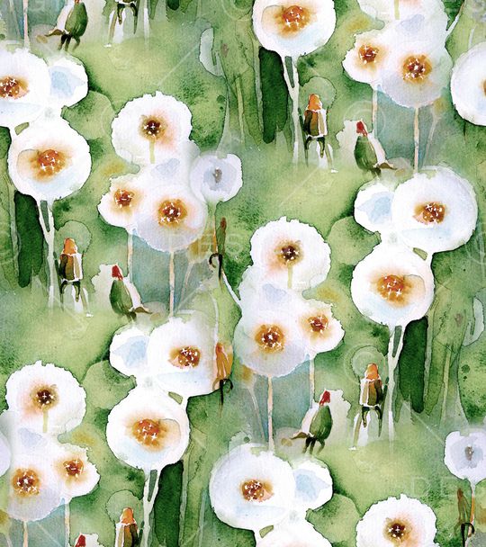 蒲公英印花华亿平台图片