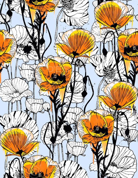 虞美人印花华亿平台图片