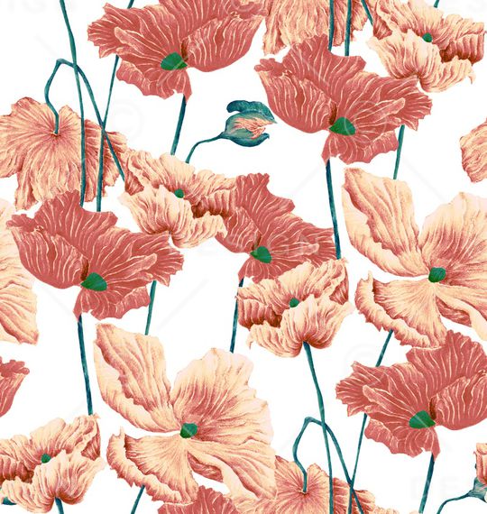 虞美人印花华亿平台图片