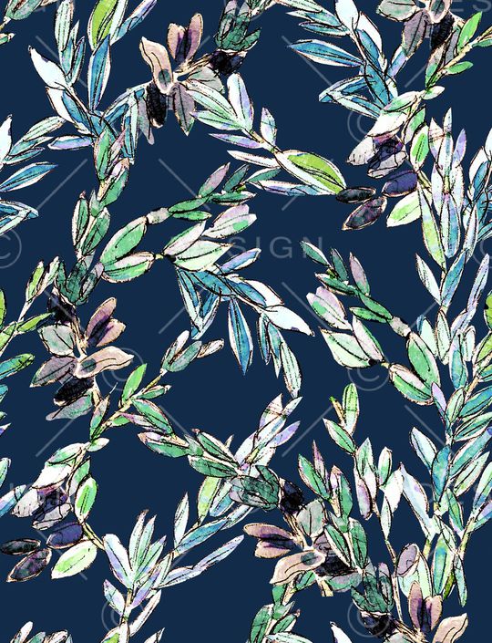 绿植树叶印花华亿平台图片