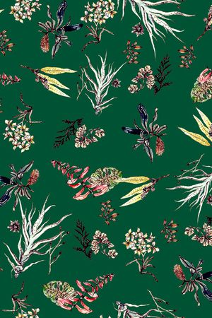 绿植树叶印花华亿平台图片