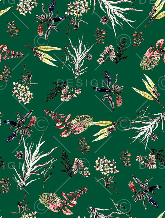 绿植树叶印花华亿平台图片