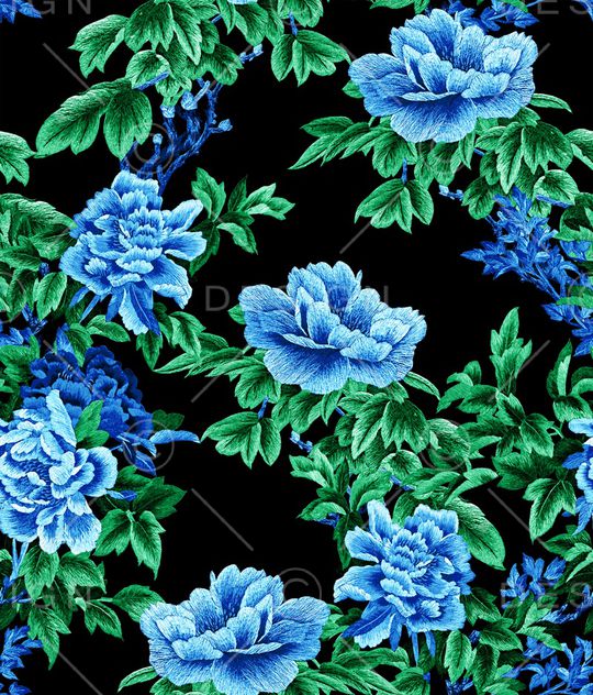 牡丹印花华亿平台图片