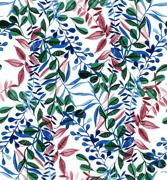 绿植树叶印花华亿平台图片