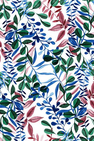 绿植树叶印花华亿平台图片