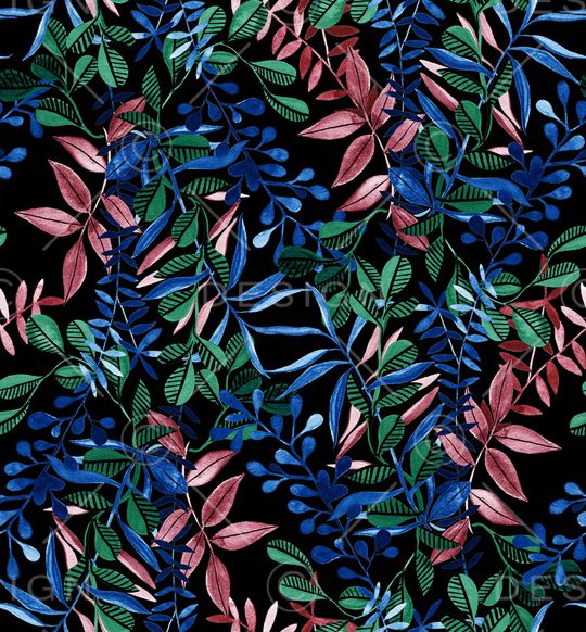 绿植树叶印花华亿平台图片