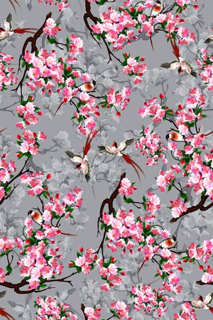 鸟印花华亿平台图片