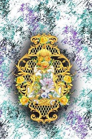 定位花印花华亿平台图片