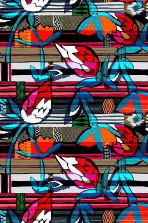 条纹印花华亿平台图片