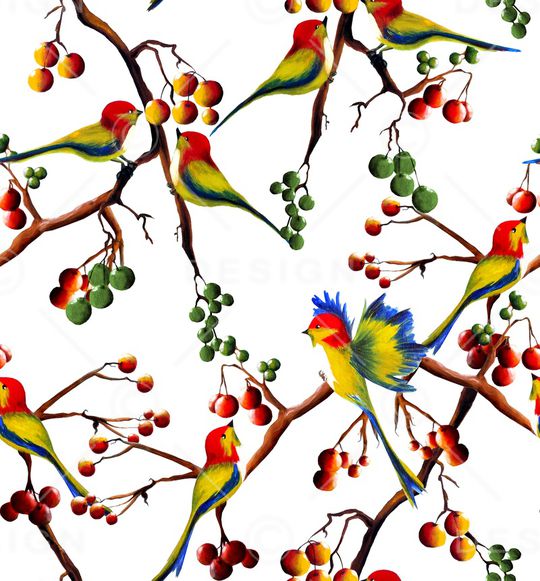 鸟印花华亿平台图片