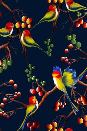 鸟印花华亿平台图片