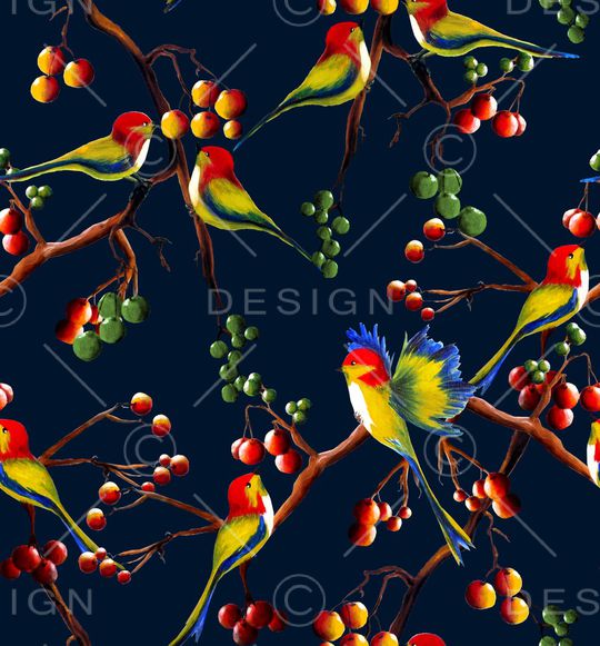 鸟印花华亿平台图片