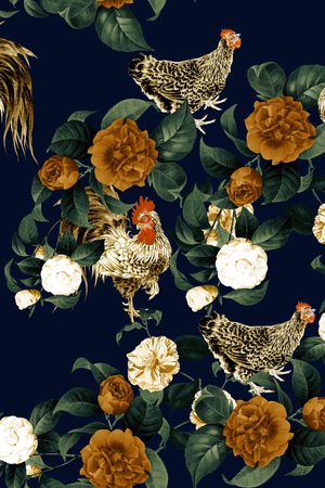 郁金香印花华亿平台图片