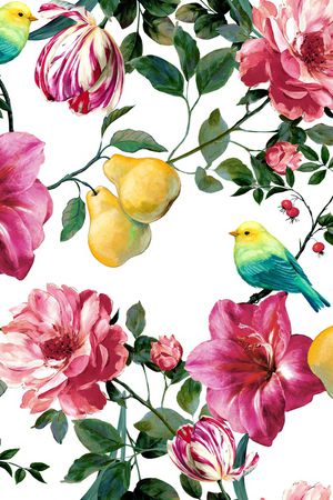 牡丹印花华亿平台图片