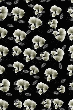 褪色花卉印花华亿平台图片