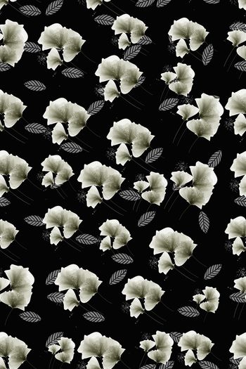 褪色花卉印花华亿平台图片