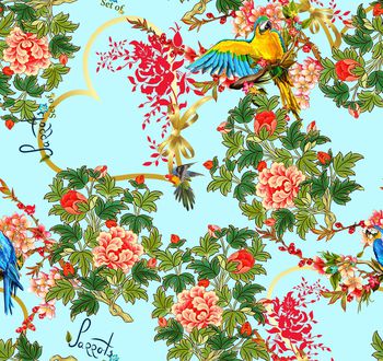 1098352-牡丹鹦鹉-青