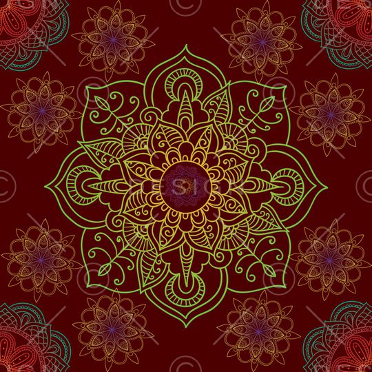 复古印花华亿平台图片