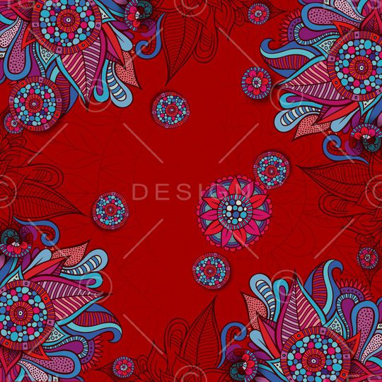 复古印花华亿平台图片