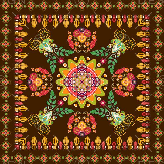 复古印花华亿平台图片