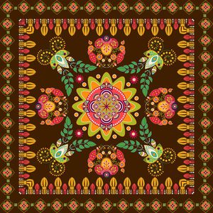 复古印花华亿平台图片