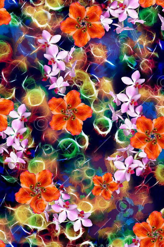 抽象印花华亿平台图片