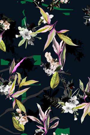 热带华亿平台印花华亿平台图片