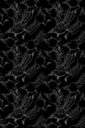 鸟昆虫图案印花华亿平台图片