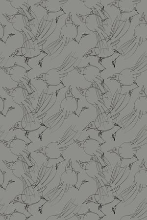 鸟昆虫图案印花华亿平台图片