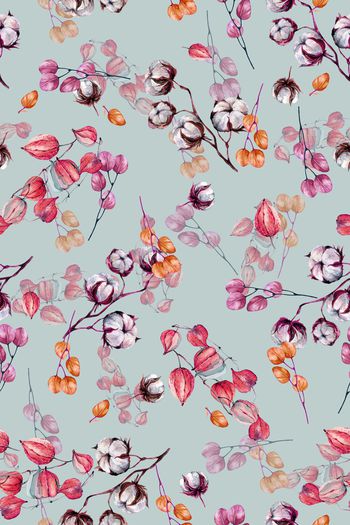 1098711-手绘花叶 18074784c