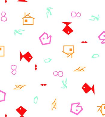 卡通人物印花华亿平台图片