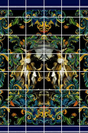 复古印花华亿平台图片