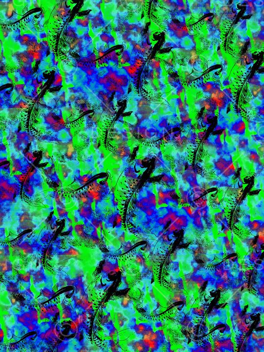 鱼印花华亿平台图片