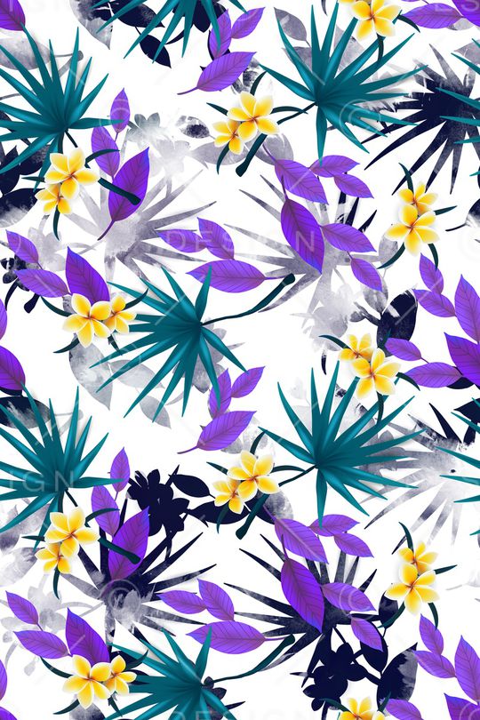 绿植树叶印花华亿平台图片