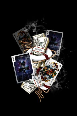 扑克印花华亿平台图片