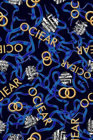 抽象男装印花华亿平台图片