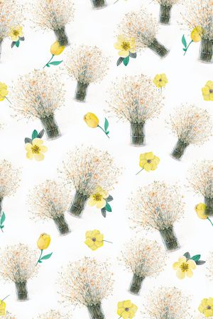 手绘花卉印花华亿平台图片