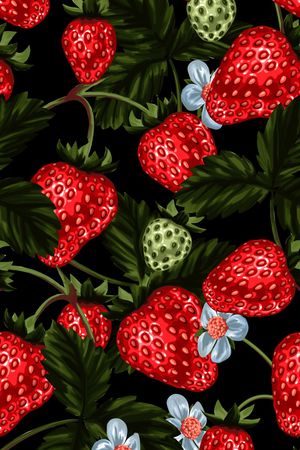 草莓印花华亿平台图片