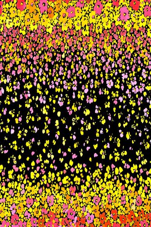 水彩花卉印花华亿平台图片